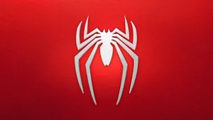 The Iconic Logo Of Marvel's Spider-man Video Game For Ps4 Wallpaper