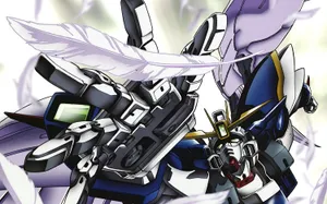 The Iconic Mobile Suit Gundam Wing Wallpaper