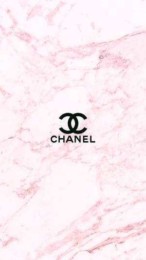 The Iconic Pink Chanel Logo Wallpaper