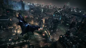 The Iconic Skyline Of Batman City In The Day And Night. Wallpaper