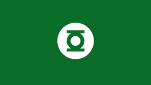The Iconic Symbol Of Willpower And Courage From The Green Lantern. Wallpaper