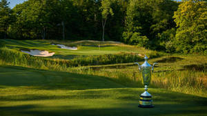 The Illustrious Wanamaker Trophy Of The Pga Championship Wallpaper