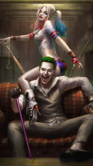 The Infamous Joker And Harley Quinn Of Suicide Squad. Wallpaper