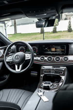 The Interior Of A Mercedes Benz S Class Wallpaper