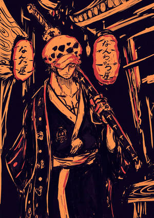 The Intrepid Trafalgar Law - Fanart Drawing Wallpaper