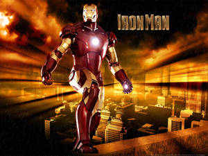 The Iron Man Mark 3 In Action Wallpaper
