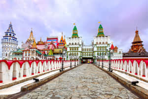 The Izmailovo Kremlin In Splendid Sunset Wallpaper