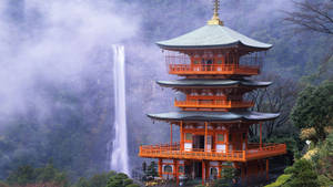 The Japanese Shinto Shrine, Kumano Nachi Taisha Wallpaper