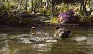 The Jungle Book Swimming Wallpaper