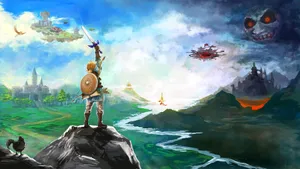 The Kingdom Of Hyrule – A Land Of Beauty And Adventure Wallpaper