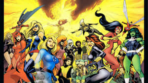The Ladies Of Marvel Comics 2560x1440 Wallpaper