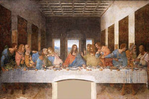 The Last Supper Famous Painting Wallpaper