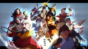 The Legend Of Korra Character Cast Wallpaper