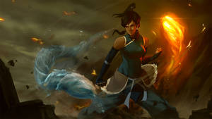 The Legend Of Korra Water & Fire Wallpaper