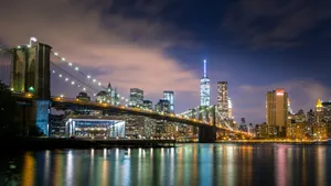 The Lights Of The City At Night Wallpaper