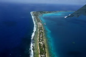 The Little Island Of Tuvalu Wallpaper