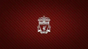 The Liverpool Logo On A Red Background Wallpaper