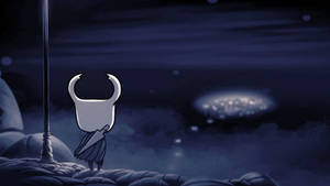 The Lonely Explorer, Hollow Knight, Bravely Journeys Through A Haunting Subterranean Kingdom Wallpaper