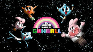 The Lovable Characters From The Amazing World Of Gumball Posing For A Group Photo Wallpaper
