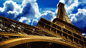 The Magnificent Eiffel Tower In Paris Wallpaper