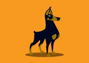 The Majestic Dobermann Wallpaper