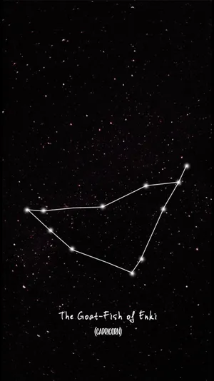 The Majestic Emblem Of Capricorn Zodiac Sign Wallpaper