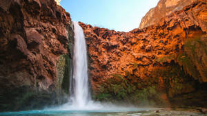 The Majestic Havasu Waterfall Wallpaper