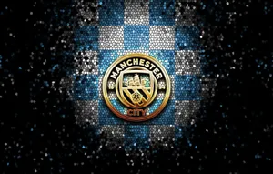 The Manchester City Logo Shines! Wallpaper