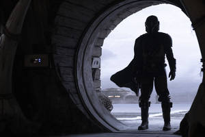 The Mandalorian Circle Doorway Wallpaper