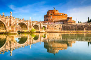 The Marble Bridge Of Castel Santangelo Wallpaper