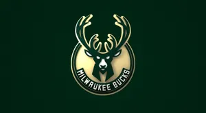 The Milwaukee Bucks Logo, Representing An Iconic Sports Team In The Nba. Wallpaper