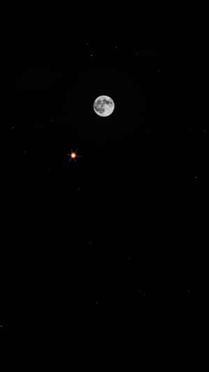 The Moon And Venus Iphone Wallpaper