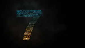 The Number 7 – A Quintessential Symbol Of Balance And Luck. Wallpaper