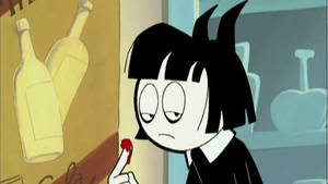 The Oblongs Creepy Susie Bloody Finger Wallpaper