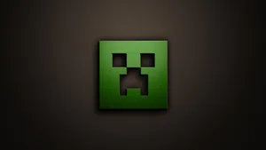The Official Minecraft Creeper, Slime And Logo Wallpaper