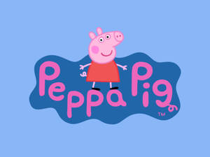 The Official Peppa Pig Logo. Wallpaper