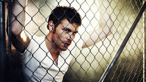 The Originals Klaus Behind Fence Wallpaper