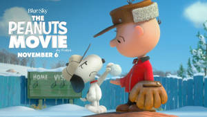 The Peanuts Movie Characters On Snow Wallpaper