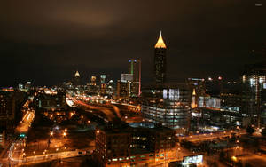 The Pencil Tower In Atlanta Wallpaper