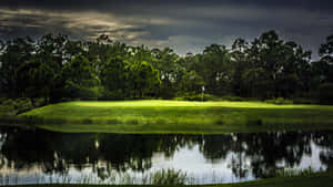 The Perfect Golfing Weather In Sunny Florida Wallpaper