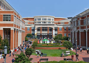 The Picturesque Campus Of The University Of North Carolina At Charlotte. Wallpaper