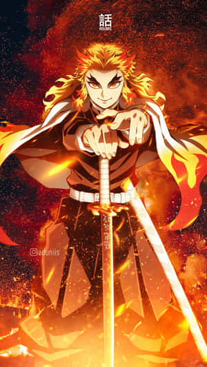 The Power Of Colorful Technology - Zenitsu Phone Wallpaper