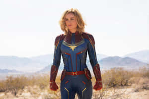 The Powerful Captain Marvel, A Superhero Beyond All Imagination Wallpaper