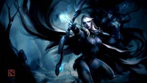 The Powerful Drow Ranger From Dota 2 Wallpaper
