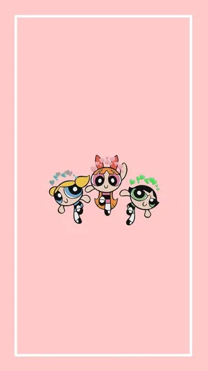 The Powerpuff Girls Hearts Wallpaper