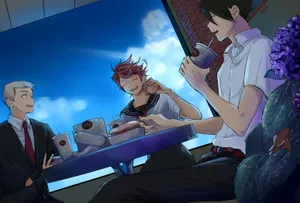 The Promised Neverland Grown-up Trio Wallpaper