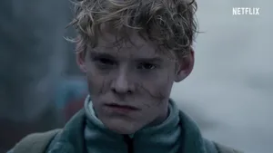 The Rain Series Contemplative Character Wallpaper