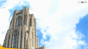 The Scenic Side-angle Shot Of The University Of Pittsburgh Wallpaper