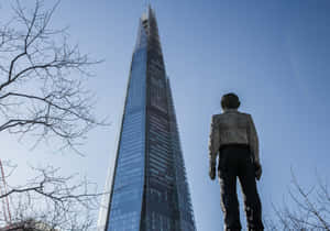 The Shard And Nearby Bronze Statue Wallpaper