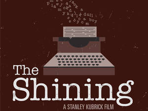 The Shining Minimalistic Typewriter Wallpaper